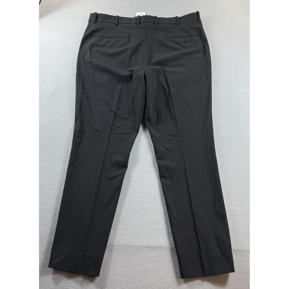 Nordstrom Pants Mens 40x32 Black Stretch Dress Slacks Flat Front Lined Office